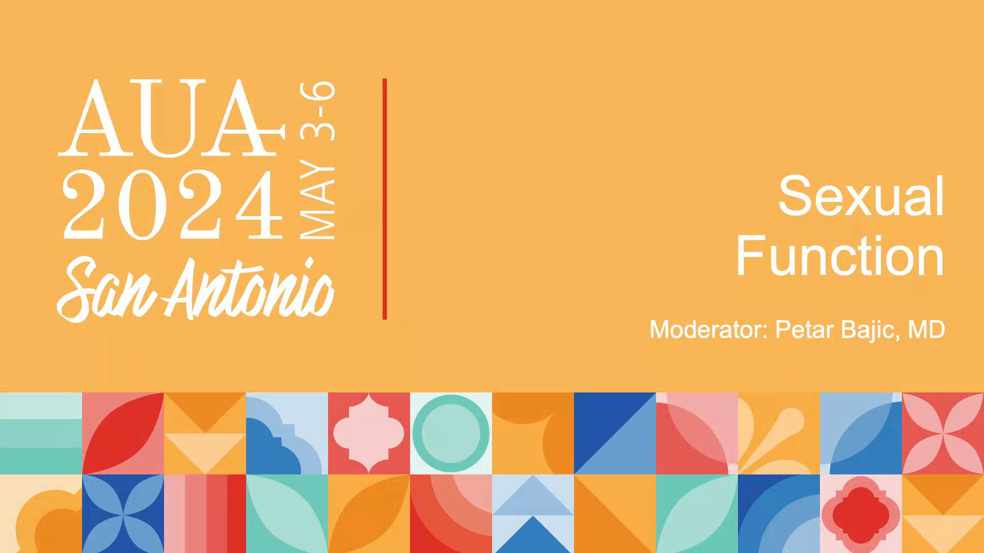 Sexual Function_PRESS PROGRAM-AUA2024